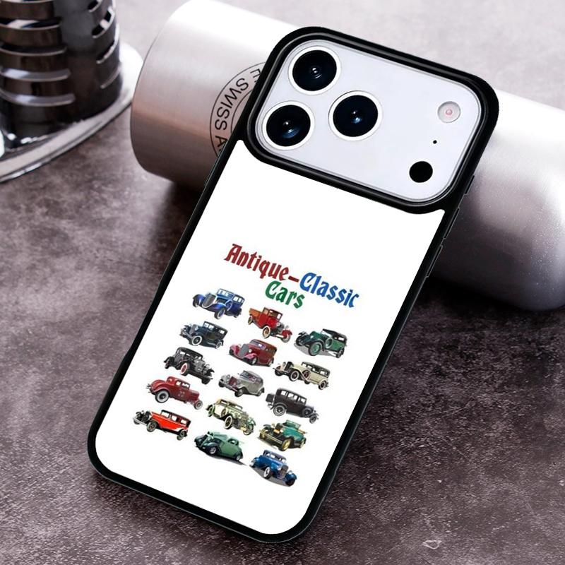 CLASSIC CARS Phone Case For iPhone 17 16 15 14 13 12 11 Pro Max Plus 17Air Soft Silicone Cover