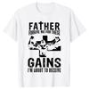 Lustige Fitness-Shirts Vater vergib mir diese Gains-Lustiges Fitness Motivations-T-Shirt Wiederholungen für Jesus Jesus ist mein Spotter Fitness