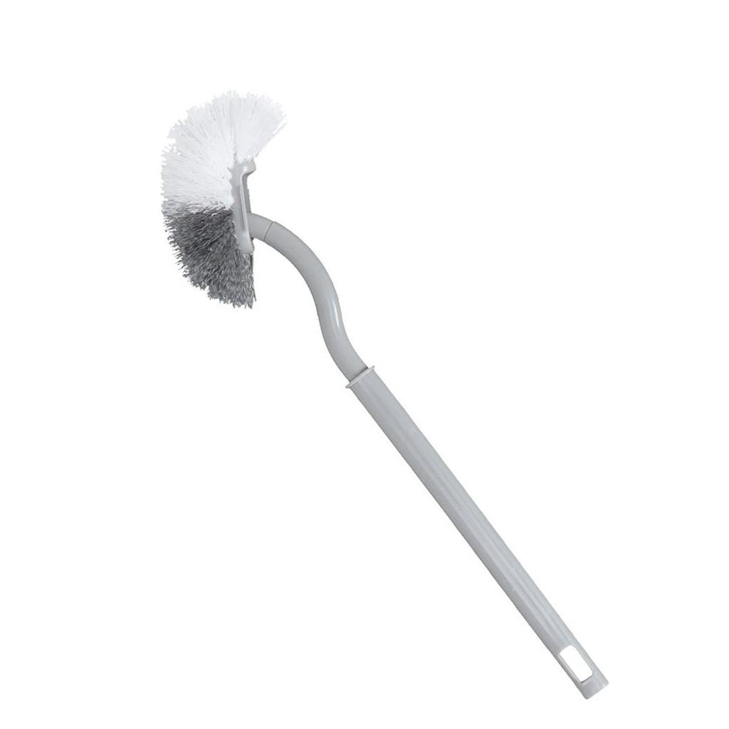 S Shaped Toilet Brush Hanging Hole Space Saving Toilet Multifunctional Scrub Brush for Bathroom Household
