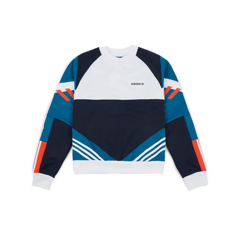 adidas originals Logo Printing Contrasting Colors Sports Loose Round Neck Men s CE4851 XL