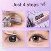 GECOMO No Stem Glue-free Eyelashes,Semi-liquid Adhesive Strip,Natrual Charming Eyes Eyelash