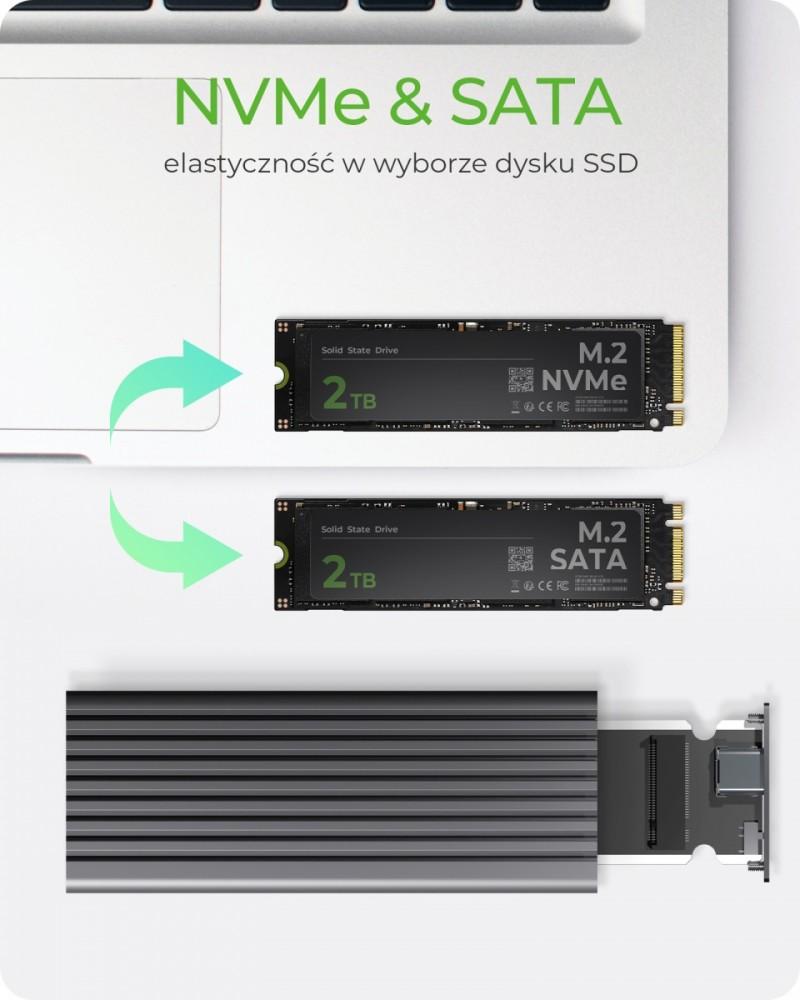 ICY BOX IB-1817MC-C31 NVMe&SATA M.2 SSD