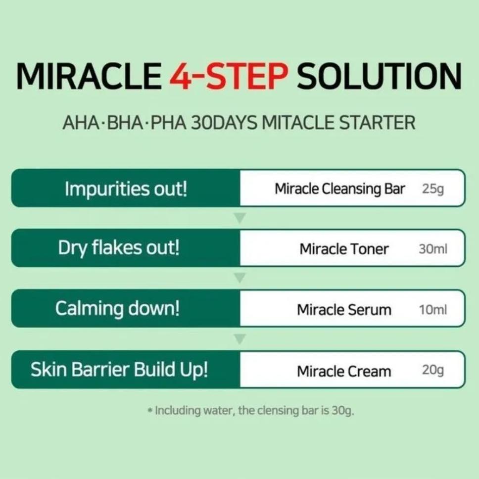Buy Some By Mi AHA.BHA.PHA 30 Days Miracle Starter Edition, 4pcs Kit at ...