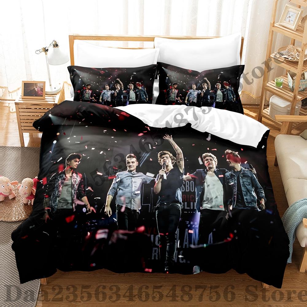 Direction One Bedding Set Single Twin Full Queen King Size Bed Set Adult Kid Bedroom Duvetcover Sets Print Anime Bed Sheet Set