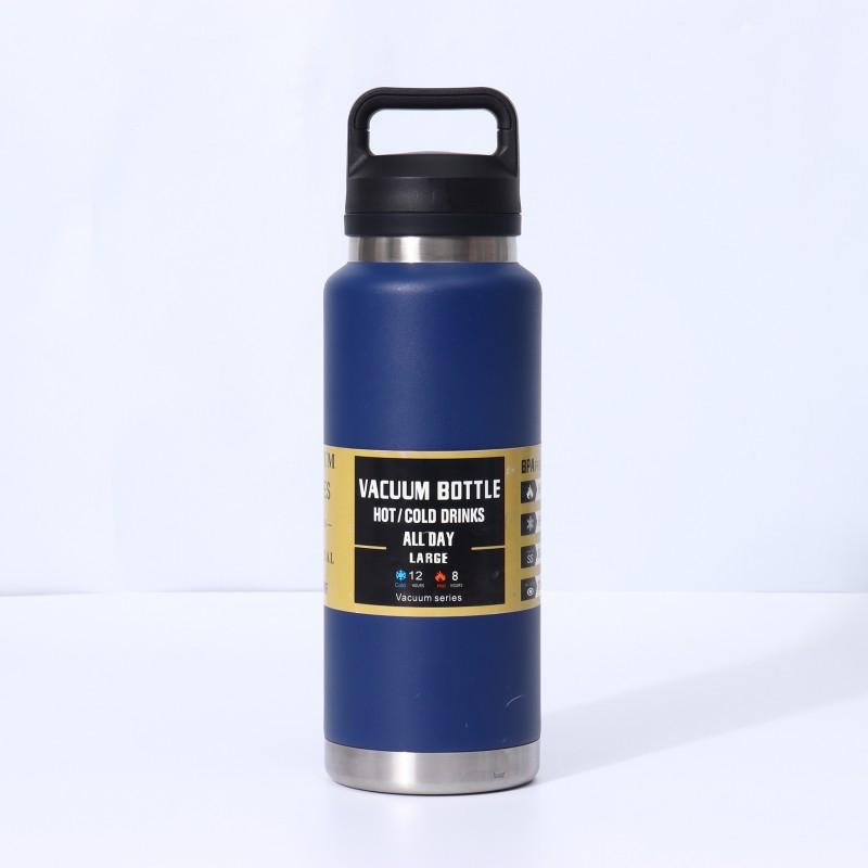 Stainless Steel Vacuum Insulated Travel Mug With Handle 600ml 800ml 1000ml Outdoor Camping Gym Office