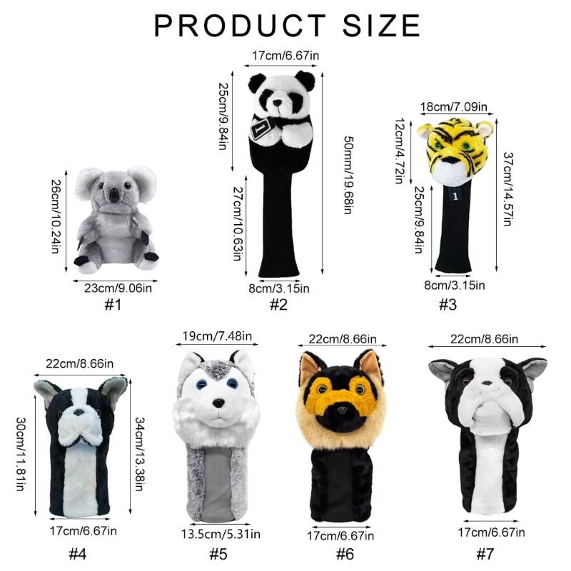 Plush Golfing Driver Headcover  Plush Golfing Driver Headcover Golfing Wood Head Cover Golfing Club Accessories