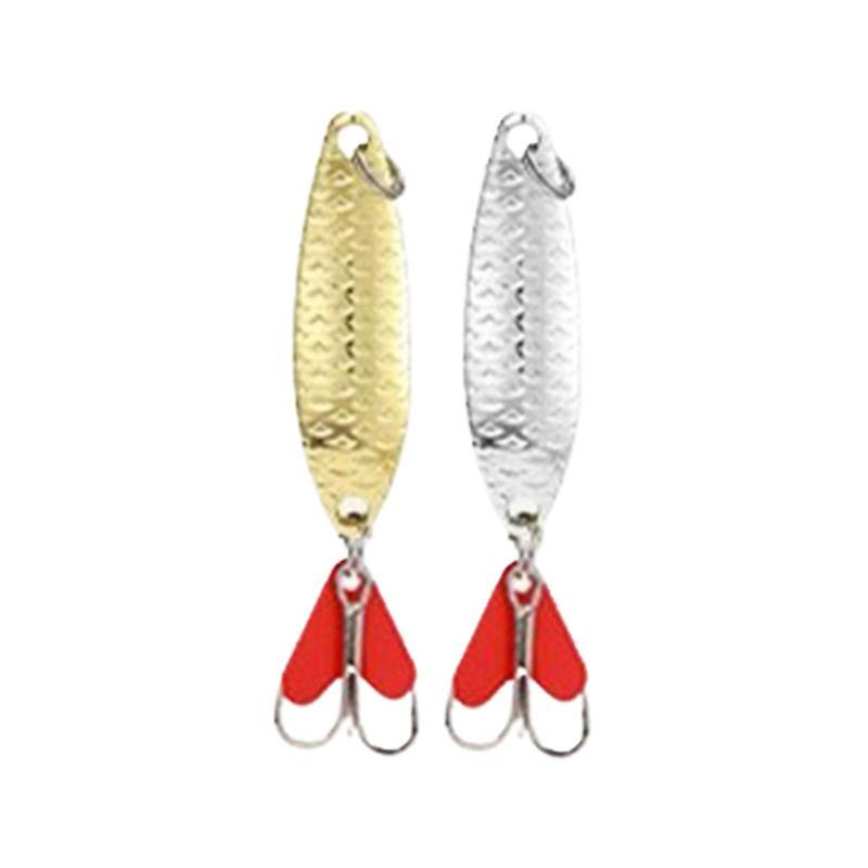 Set de 10 Bucăți Aur și Argintiu Metal Jig Lingură Spinner Atrăgător Pescuit Wobbler Momeală Set Cu Cutie Accesorii Pescuit Kit Pentru Pescuit
