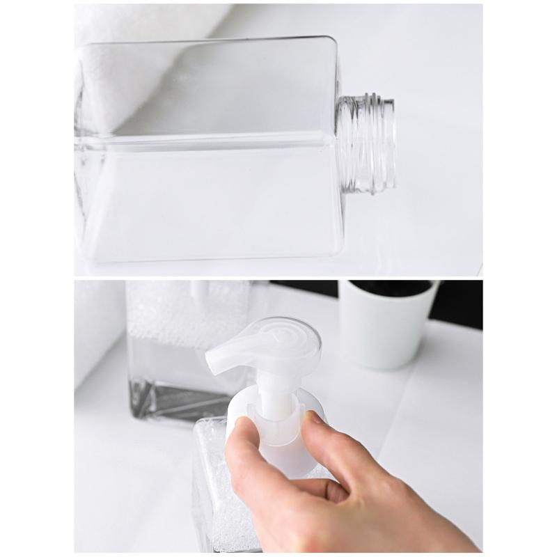250/400ml Travel Plastic Foam Dispenser Bottle Refillable Empty Mousse Foamer Shampoo Pump Bottle Portable Liquid Soap Dispenser