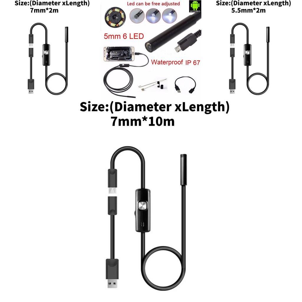 Usb Pipe Inspection Camera With Waterproof And Led Lighting For Auto Repair And Home Maintenance