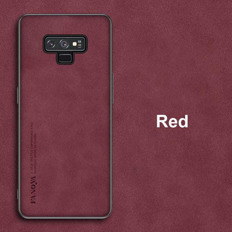 

Роскошный чехол из искусственной кожи для Samsung Galaxy Note 9 8 10 Plus 10 Lite Note8 Note9 Note10 задняя крышка матовый силиконовый чехол для телефона Coque For Note 10 Lite красный