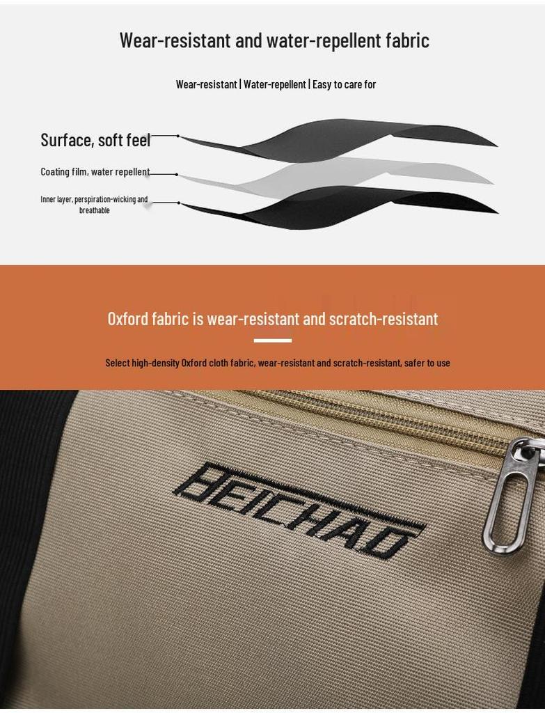 Trolley Handle Travel Bag: Large Capacity, Wet/Dry Separation, Print Logo, Independent Shoe Compartment