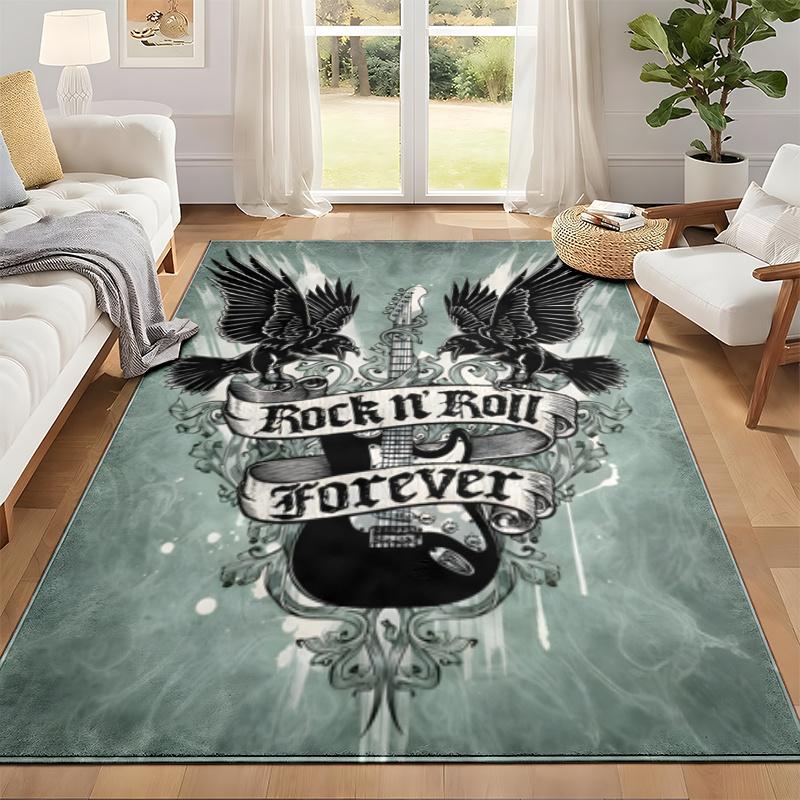 Guitar Carpet Door Mat for Living Room or Bedroom Protective Mat Under Chair Office Decoration Christmas Gift Birthday Present