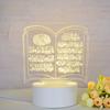 Customize Acrylic 3D Illusion LED Warm White Night Light for Living Room Kids Bedroom Decorative Lamp with USB Power
