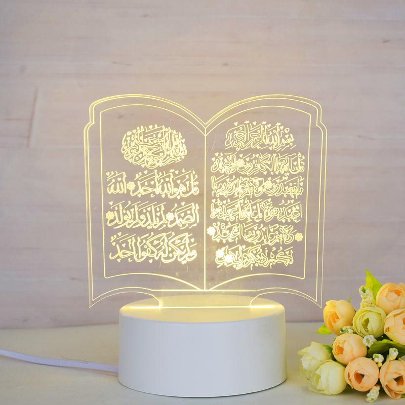 Customize Acrylic 3D Illusion LED Warm White Night Light for Living Room Kids Bedroom Decorative Lamp with USB Power