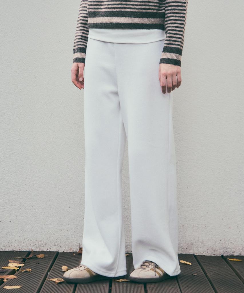 Wednesday Oasis For Woman Easy Flap Wide Sweatpants_Ivory(W25-Pt35)