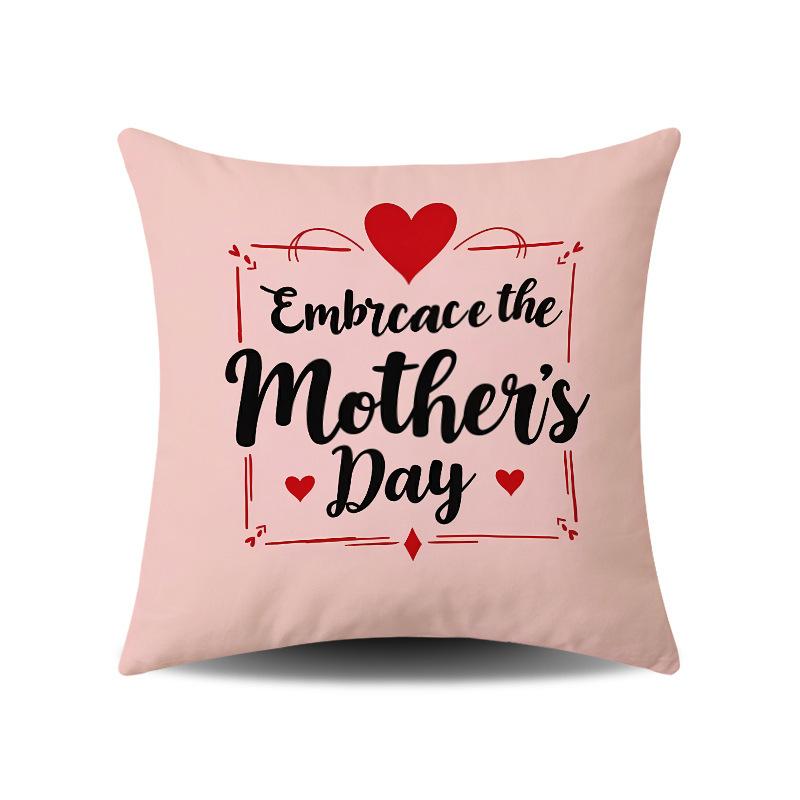 Mother's Day Series Festive Atmosphere Pillowcase Gift Home Sofa Living Room Decorative Pillowcase