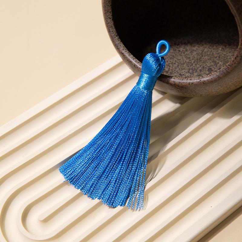 8Cm Pull Circle Fringed Ear Polyester Fringed Antique Hanging Ear Bookmark Sachet Jewelry Accessories Diy Small Pendant