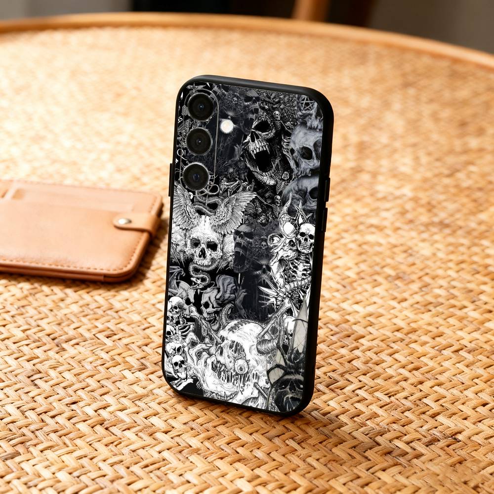 Gothic Coquette Cyber Sigilism Phone Case For Samsung A73,72,71,A52,51,40,41,A22,A32,31,A13, Soft Black Shell