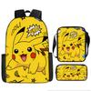 Elementary School Backpack Set 3-Piece Large Capacity Fashion Oxford Cloth Shoulder Bag