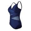 2026 New Sexy Plus Size One Piece Swimsuit Women Mesh Patchwork Bathing Suits Vintage Swimwear Summer Beach Wear Swim Suit M-4XL