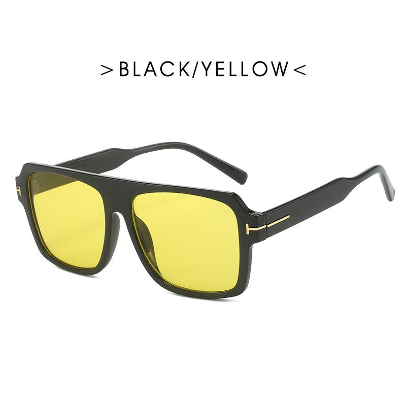 Vintage Classic Oversized Square Sunglasses Women Men Punk Big Frame Outdoor Driving Sun Glasses