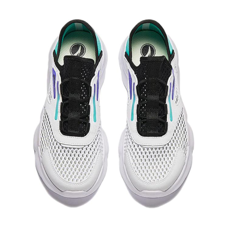 Anta Comfortable Versatile Non-Slip Shock Absorbing Low-Top Kids Running Shoes Kids sneaker White Black Green A312428821-1