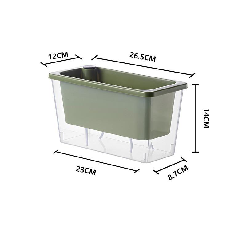 Self Watering Planter Flower Pot Lazy Flower Pot Automatic Water-Absorbing Flowerpot Double Layer Plastic Balcony Planter