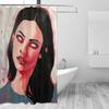 Jennifer’S Body Art Duschvorhang von Karyn Kusama, Lebendige Farben, Polyester mit Ösen, Modernes Zeitgenössisches Badezimmerdekor