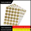 30-Pack 1-Inch Gold Scratch-Off Stickers for DIY Scratch Cards