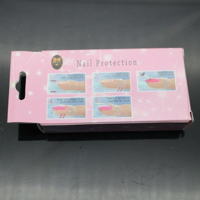 10PCS Manicure Finger Nail Art Design Tips Cover Polish Shield Protector Clip