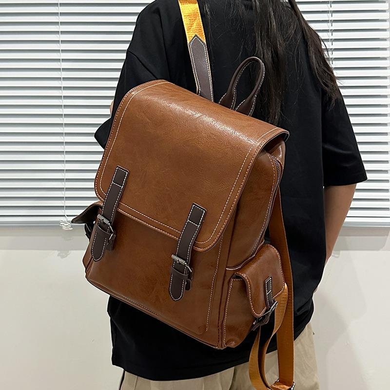 Rucsacuri retro la modă pentru bărbați, rucsacuri pentru bărbați și femei, ghiozdane studențești, genți de călătorie, rucsacuri din PU