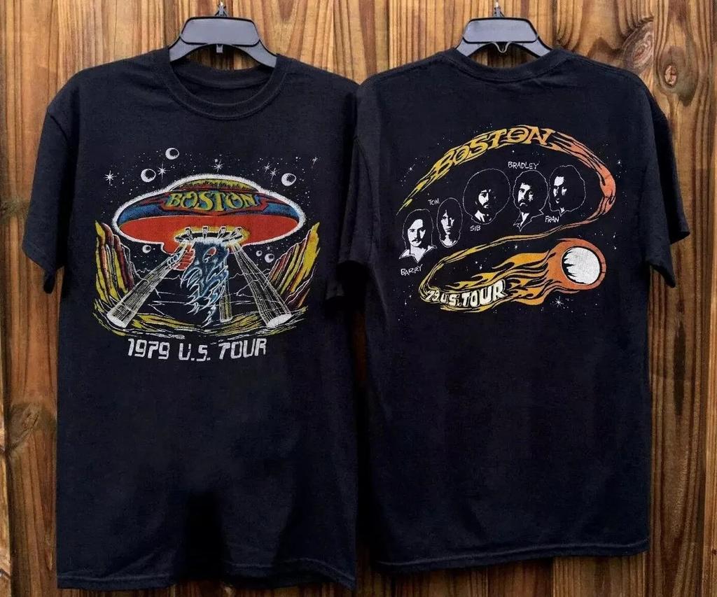 Boston 1979 U.S. Tour T-Shirt, Boston Band Tour '79 T-Shirt Size S-4Xl High-end Luxury Is for Both Men and Women Top Y2k