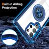 Magnetic For Magsafe Transparent Case For Samsung Galaxy S25 Edge S24 Ultra S23 Plus S23 FE Rotating Metal Stand Holder PC Cover