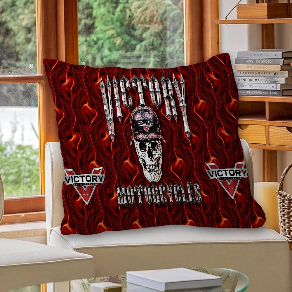 V-Victorys Motorcycles Racing Pillow Cover Design Cushion Cover Decor Holiday Decorati