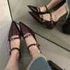 2024 Autumn New Pointed Toe Women Shoes Elegant Ladies Flat Heels Mary Jane Shoes Flats Ballet Casual Loafers Shallow Ballerinas