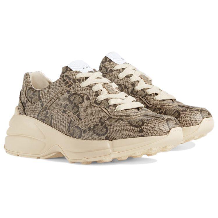 Gucci Wmns 100 Rhyton Sneaker 'Beige Monogram' Women's 680915 UMO00 9742
