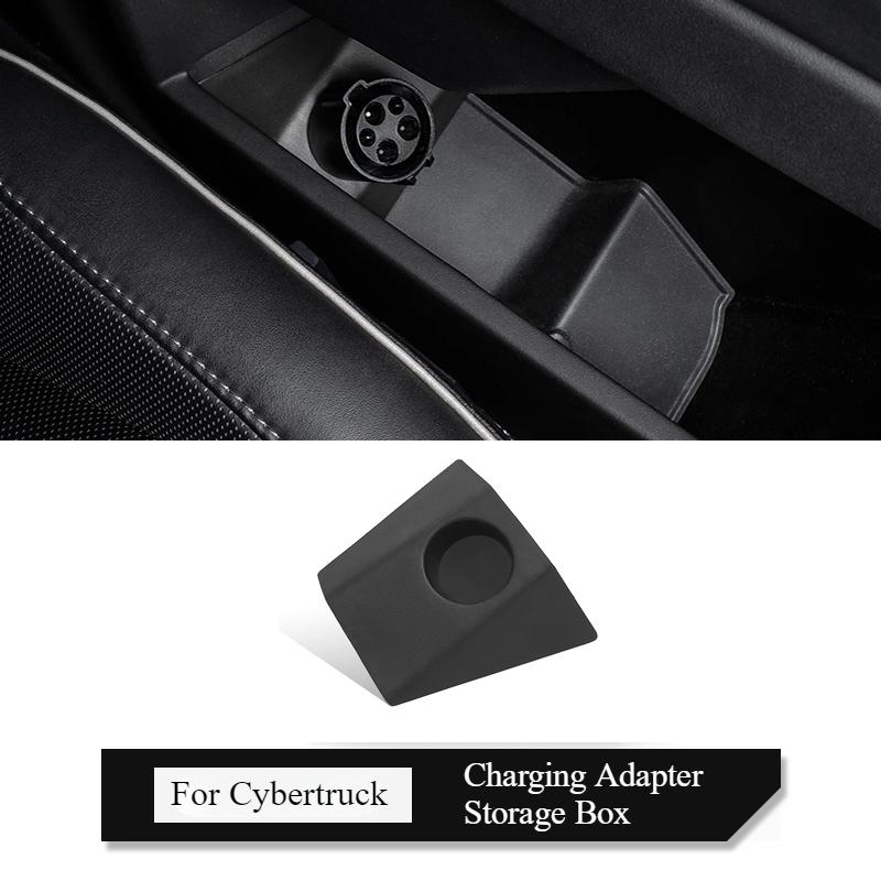 Charging Adapter Storage Box for Tesla Cybertruck Cable Hanger Door Dock Socket Adapter Fixed Base Car Accessories 2024-2025