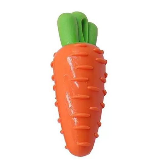 

Dog Toys with Carrot And Corn Shape Chew Toys Gum Massage And Teeth Cleaning Bite-Resistant Dog Toy for Pet Carrot Set