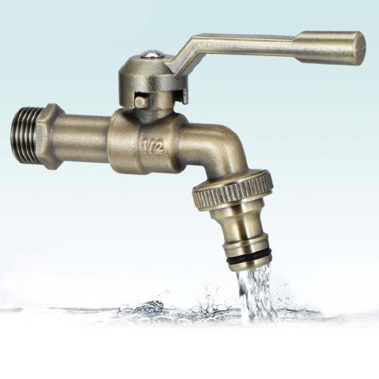 Metal Outdoor Garden Faucet Freeze Resistant Large Water Flows Spigot Easy Installation Strong Garden Water Valves