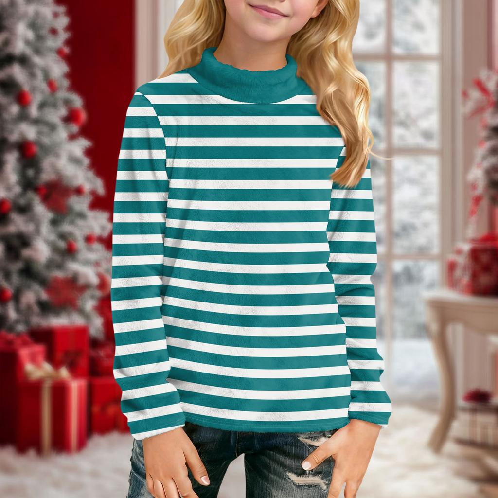 Children's Daily Casual Long-sleeved Printed Tops T-shirt