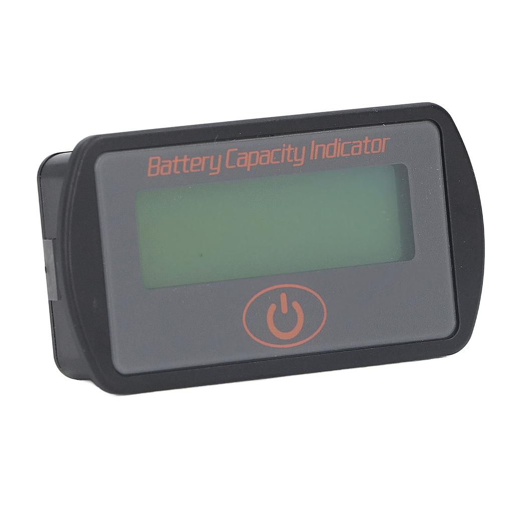 Battery Meter Lightweight Small Size Portable LCD Display Battery Capacity Voltage Indicator 8‑63V 36V