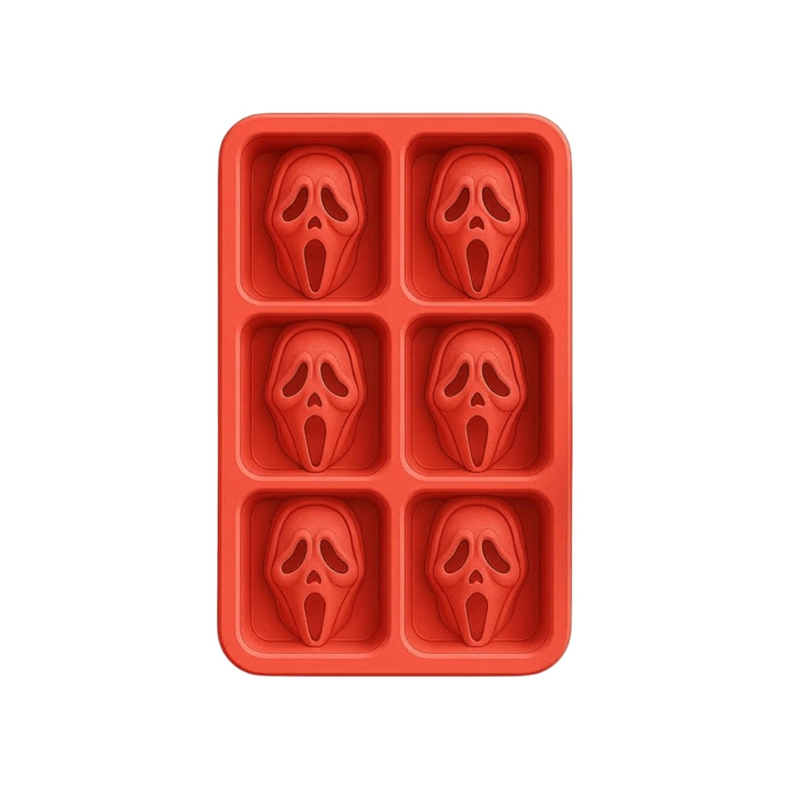 

Terror Screaming Face Ice Mold, Creative Styling, Adding Fun Atmosphere, Injecting Unique Terror Elements Into Beverages One Size червоний