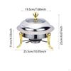 Buffet Warmer Chafer Chafing Dish Set Solid Fuel Boiler Catering for