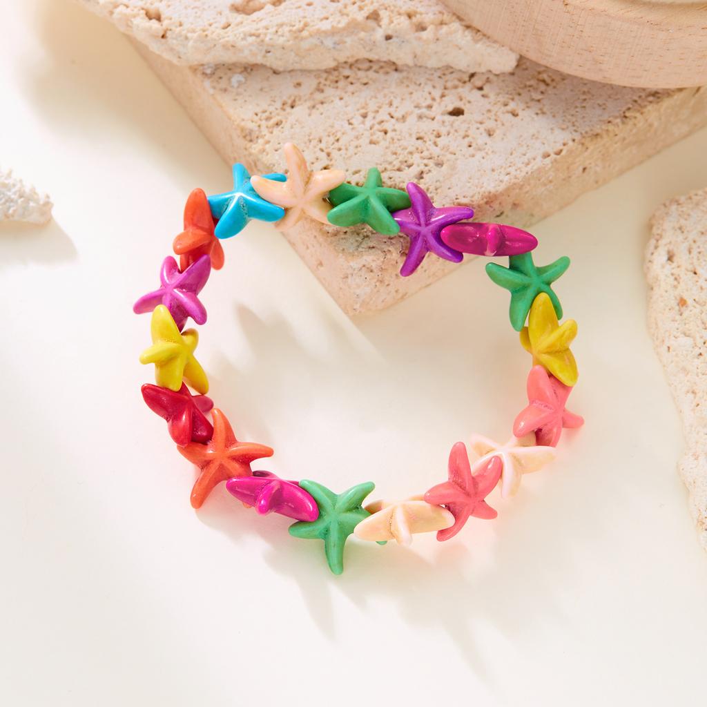 Bohemian Starfish Shell Beads Bracelet For Women Sea Star Turtle Conch Woven Rope Bracelet Summer Beach Party Holiday Jewelry