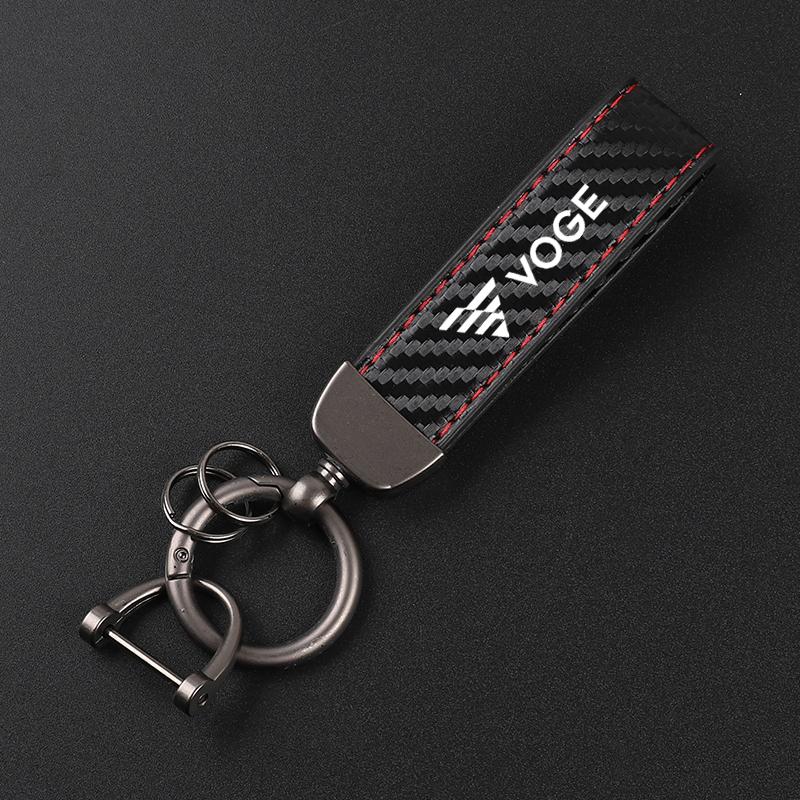 Motorcycle Leather Keychain Horseshoe Buckle Jewelry for VOGE DS525X 525R 300 Rally 300RR 250RR 500AC 650DS