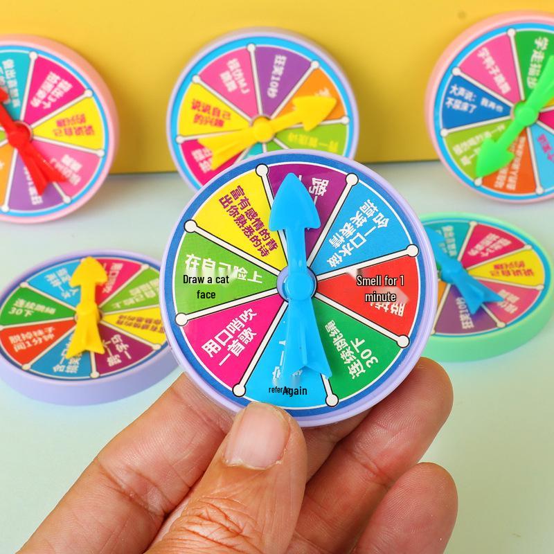Interactive Family Fun Turntable Game: Reward, Punishment, Adventure, and Raffle Toy for Parties and Parent-Child Play