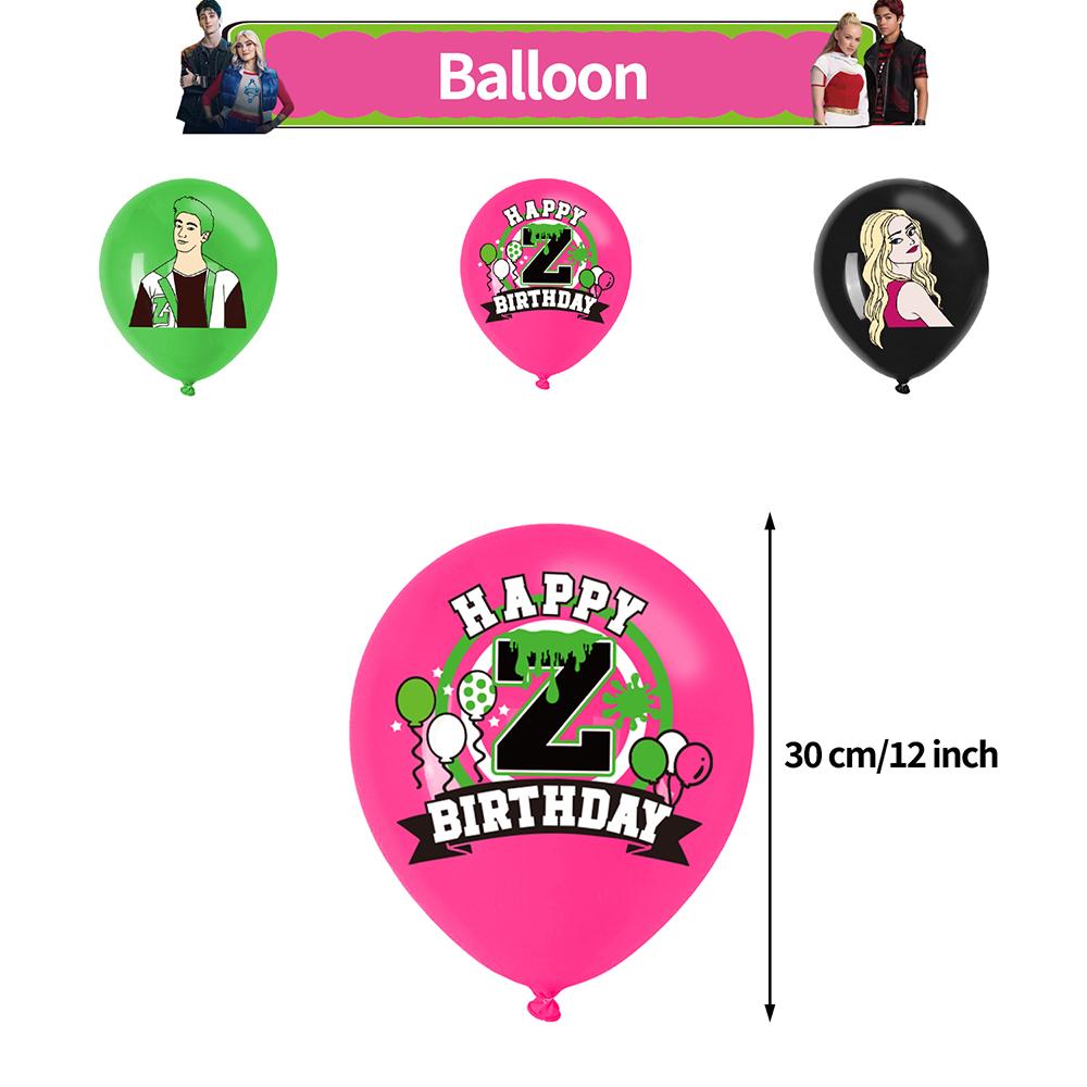 32-teiliges Zombies 4 Partydekorationsset enthält Banner, Ballon, Kuchenaufsatz