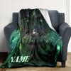 Custom Name Wizard's Ancient Wisdom blanket for Couch & Bed, Plush Cozy Fuzzy Blanket Super Soft & Warm Blankets for Fall and Winter. 090890