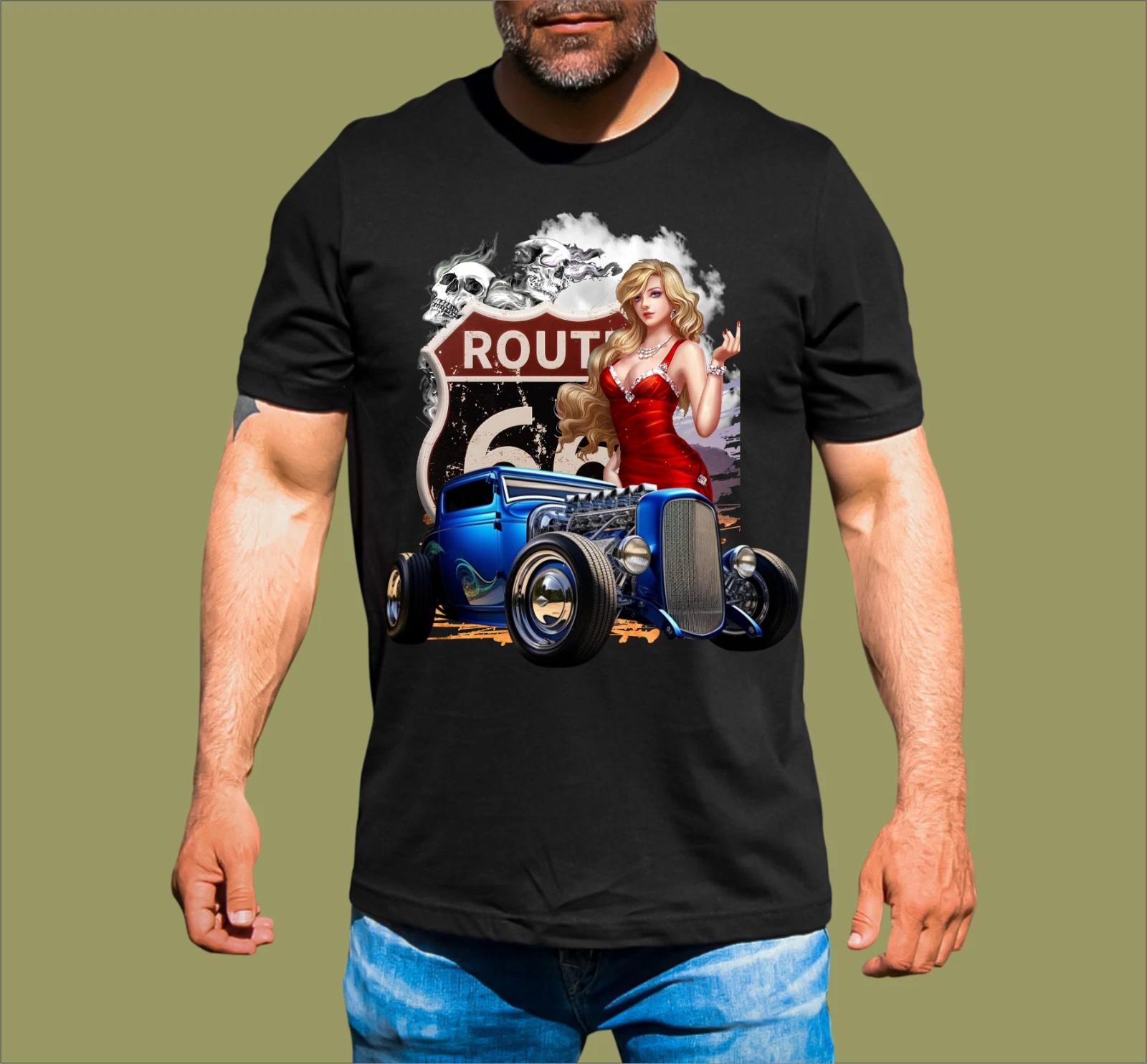 HOT ROD PINUP GIRL T-SHIRT 3XL