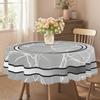 1 Stück Marmor-Themen-Runde und Rechteckige Tischdecke, Verschiedene Größen, Farbverlauf Rissmuster Druckdesign, Frühling und Sommer, Tischdecke für Küche